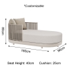 Modern Rope Weave Outdoor Sun Lounger– VitaCorner Collection
