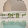 Aluminum Turquoise Series Outdoor Dining Set KMD18006