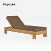 kinglife colletion luxury teak sun lounger