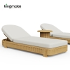 luxury teak amalfi collection sun lounger