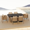 Modern Aluminum Woven Dining Set KMD18010