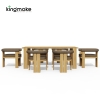 Modern Teak Wood Rectangular Outdoor Dining Set – Mali Collection