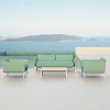 Lake Green Fabric Sofa Set KMD18008