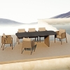 Modern Aluminum Woven Dining Set KMD18010