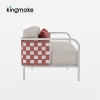 Nex Collection Aluminum Weave Single Sofa 