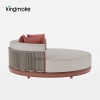 Luxury  Vita Corner Collection Round Outdoor Daybed 