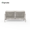 Cenxi Collection Aluminum White Two Seaters Sofa