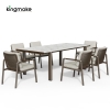 Cenxi Collection Bronze Outdoor Dining Set
