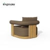 Modern Teak Wood Curved Outdoor Sofa Set – Mali Collection