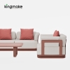 Layva Collection Modern Aluminum Sofa Set