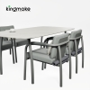 Waterproof Aluminum Rolla Collection Outdoor Dining Set KM18035