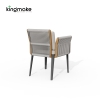 Rope Weave Aluminum Outdoor Dining Set