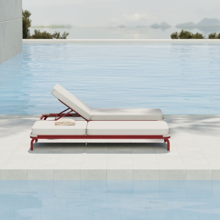 Modern Aluminum Afterglow Collection Sun Lounger KM18013L
