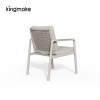 Cenxi Collection Aluminum White Outdoor Dining Set