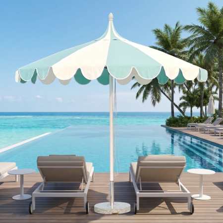 Aluminum Pagoda Beach Umbrella KMS8624-1A 
