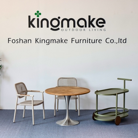Modern Aluminum Woven Outdoor Dining Set KM18018_复制