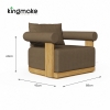 Modern Teak Wood Curved Outdoor Sofa Set – Mali Collection