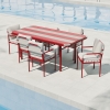 Modern Aluminum Afterglow Collection Dining Set KM18013