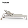 Cenxi Collection Aluminum Adjustable Outdoor Sun Lounger