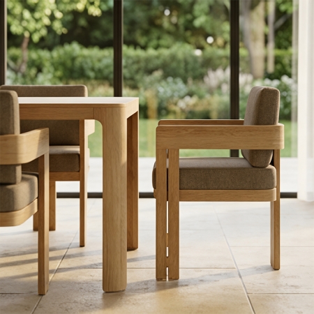 Modern Teak Neo Collection Outdoor Chair KMD18026-T