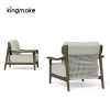 Modern Aged Teak Kael Collection Outdoor Sofa KMD18027