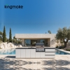 Modern Aluminum L-Shaped Outdoor Kitchen