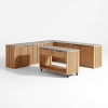 Premium Solid Teak Outdoor Kitchen Cabinets KMO1503