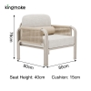 M.Y. Collection Outdoor Single Sofa