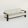Modern Aluminum Rope Woven Three Seating Sofa KMD18001