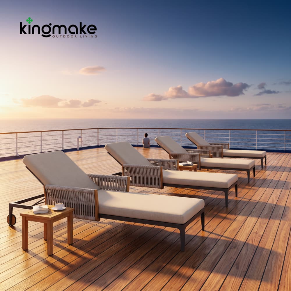 Cruise Ship Outdoor Furniture: Deck, Pool and Lounge Solutions from Kingmake Outdoor