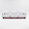 Modern Aluminum Afterglow Collection Three Seaters Sofa KM18013