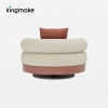Duvo Collection Aluminum Round Swivel Sofa