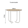 Nex Collection Aluminum Weave Outdoor Dining Set