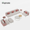 Nex Collection Aluminum Weave Outdoor Sofa Set