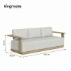 Modern Teak Outdoor Three Seater Sofa KM18038