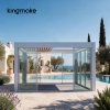 Modern Aluminum Motorized Louvered Pergola