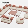 Duvo Collection Aluminum Corner Sofa Set