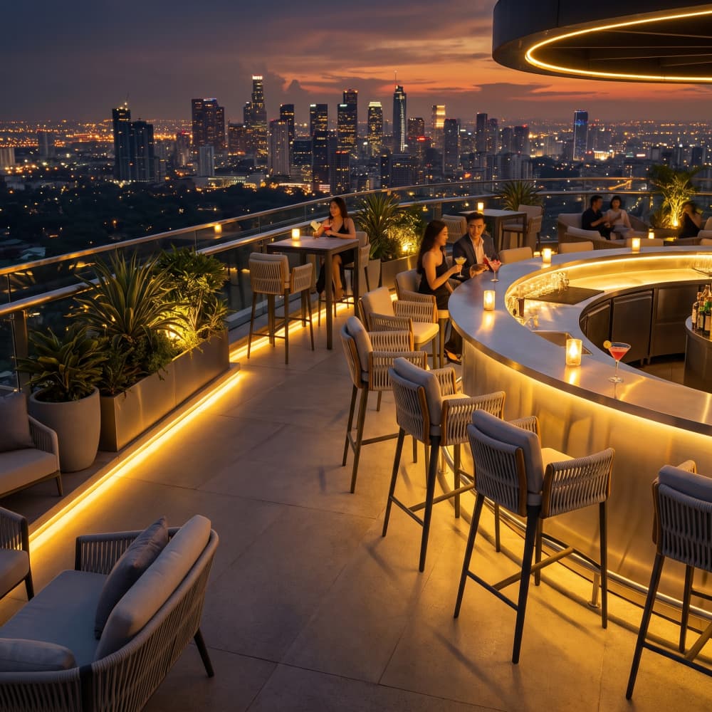 40+ Outdoor Bar Ideas for Hotels, Rooftops & Backyard Spaces