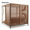 Modern Aluminum Outdoor Double Canopy Daybed KM18025_复制