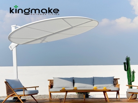 High-end Aluminum Round Cantilever Umbrellas KMS8601-7