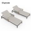 Albert Collection Rope Weave Aluminum Sun Lounger