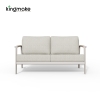 Cenxi Collection Aluminum White Two Seaters Sofa