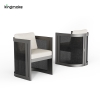 high-end aluminum capri collection dining set