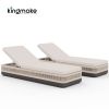 Laguna Collection Aluminum Sun Lounger With Hand-Woven Rope