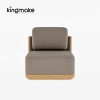Modern Woven Rope Modular Outdoor Sofa Set with Teak Wood Frame