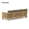 Modern Wood Grain Powder-Coated Aluminum Sofa KMD18024