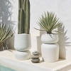 Modern Concrete Round Outdoor Flower Pot KM9008
