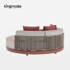 Luxury  Vita Corner Collection Round Outdoor Daybed 