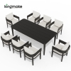 Cima Collection Modern Minimalist Aluminum Outdoor Dining Set