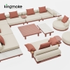 Duvo Collection Aluminum Corner Sofa Set
